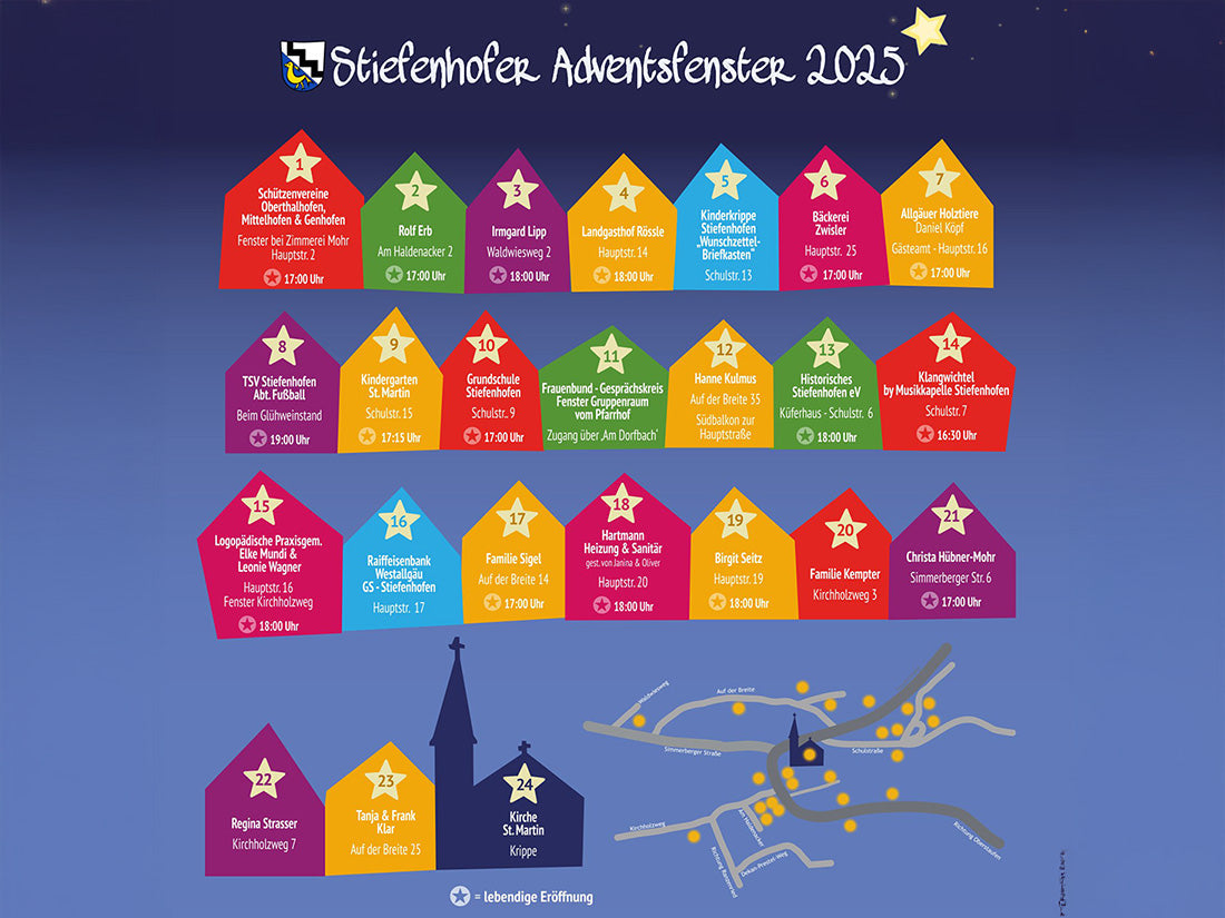 Fensteröffnung Stiefenhofer Adventsfenster 2025